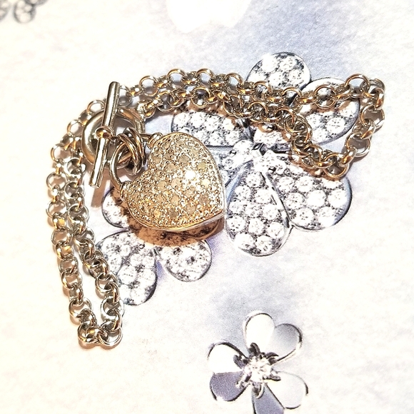 Designer signed Diamond Ruby 925 Sterling Bracelet - Picture 3 of 6